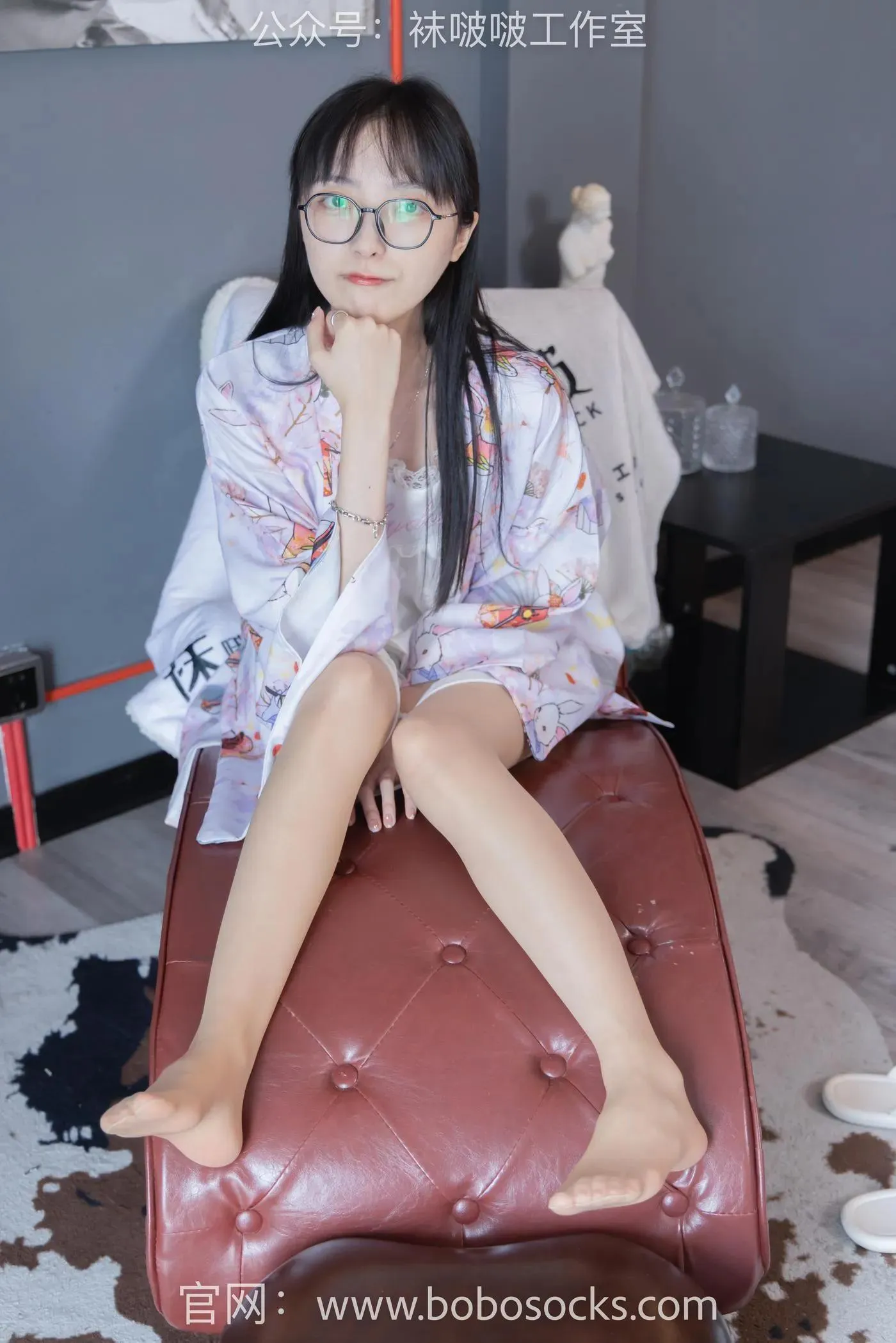 [BoBoSocks袜啵啵]NO.112 稚予-人字拖、肉丝 [140P]插图3